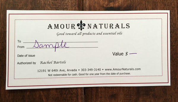 Amour Naturals Gift Card
